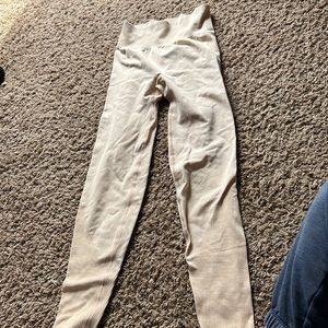 PINK seamless peach leggings. Size S